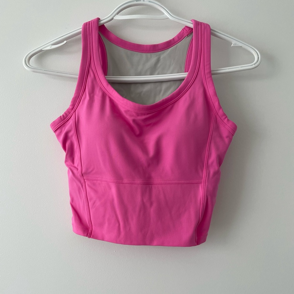 Alo Yoga Pink Bra Tank - size XS